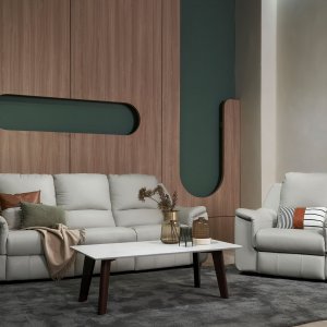 Concerto Motorised Leather Recliner Sofa with High Backrest Concerto Motorised Leather Recliner Sofa with High Backrest