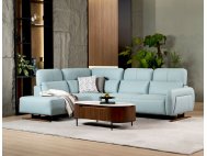 Hiro Modular Full Thick Leather Sofa with Laser-cut Branding