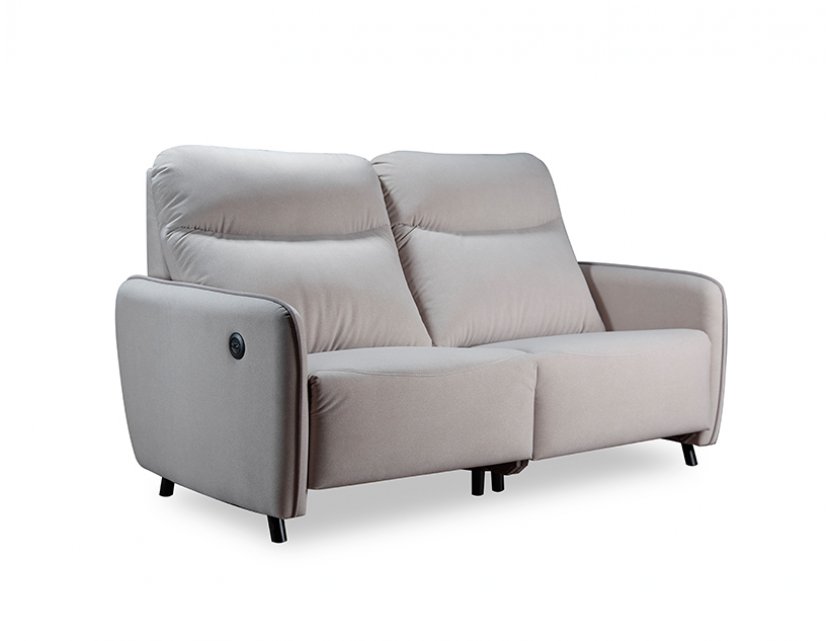 Homer Motorised Fabric Recliner Sofa with USB Ports and High Backrest