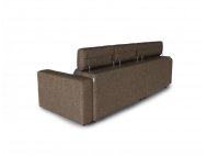 Karl SA L-Shape Fabric Sofa with Adjustable Headrests and Slim Arms