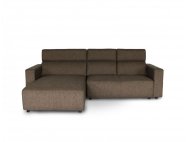 Karl SA L-Shape Fabric Sofa with Adjustable Headrests and Slim Arms