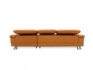 Korus L-Shape Leather Sofa with Adjustable Headrest