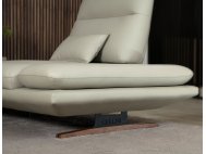 Lovy Corner Full Thick Leather Pushback Sofa