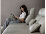Lovy Corner Full Thick Leather Pushback Sofa