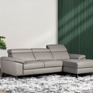 Marvin L-Shape Leather Sofa with Adjustable Headrests Marvin L-Shape Leather Sofa with Adjustable Headrests