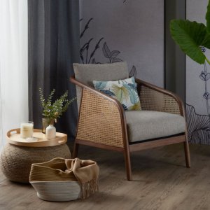 Nash Rattan Fabric Armchair Nash Rattan Fabric Armchair