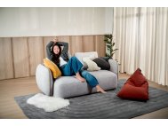 New Rond Fabric Sofa with Removable Backrest Covers