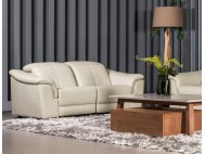 Plume Motorised Leather Recliner Sofa with Adjustable Headrests