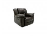 Plush Manual Leather Recliner Sofa