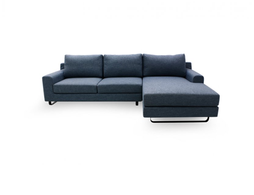 Ross L-Shape Fabric Sofa with Removable Covers