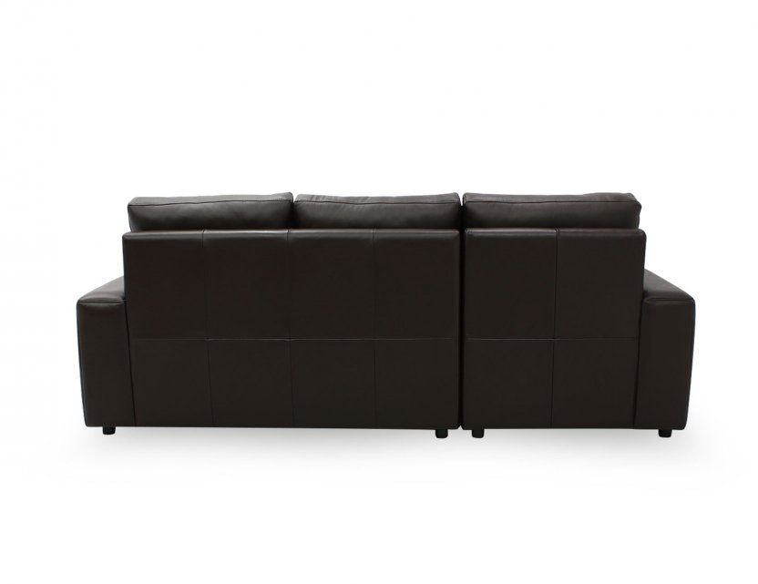 Tres L-Shape Leather Sofa with High Backrest