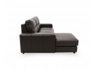 Tres L-Shape Leather Sofa with High Backrest
