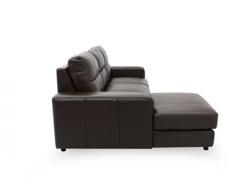 Tres L-Shape Leather Sofa with High Backrest