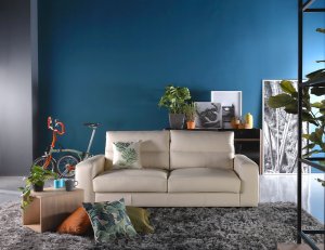 Tres Leather Sofa with High Backrest Tres Leather Sofa with High Backrest