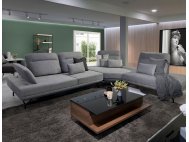 Truso Modular Fabric Sofa With Adjustable Armrest And Backrest With Deep Seating