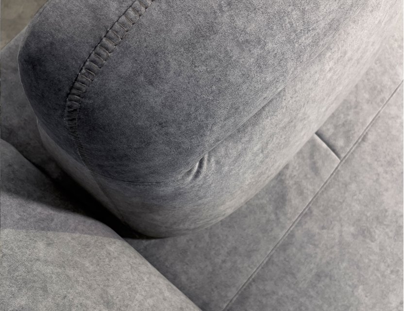 Truso Modular Fabric Sofa With Adjustable Armrest And Backrest With Deep Seating