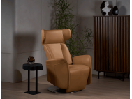 Wingback Motorised Full Leather Recliner Armchair