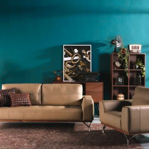Yves Leather Sofa with Detachable Cushion Yves Leather Sofa with Detachable Cushion
